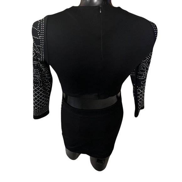 meaveor 2 Pieces Top Midi Studded Skirt Set For Kids Girls - Picture 8 of 12